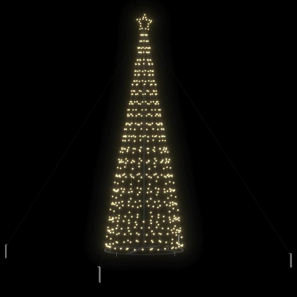 LED Christmas Tree Warm White 138 x 138 x 400 cm Iron