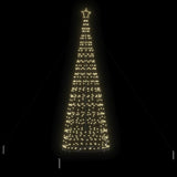 LED Christmas Tree Warm White 138 x 138 x 400 cm Iron - Top-Down View