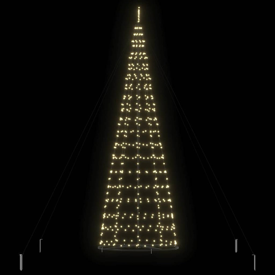 LED Christmas Tree Warm White 138 x 138 x 400 cm Iron