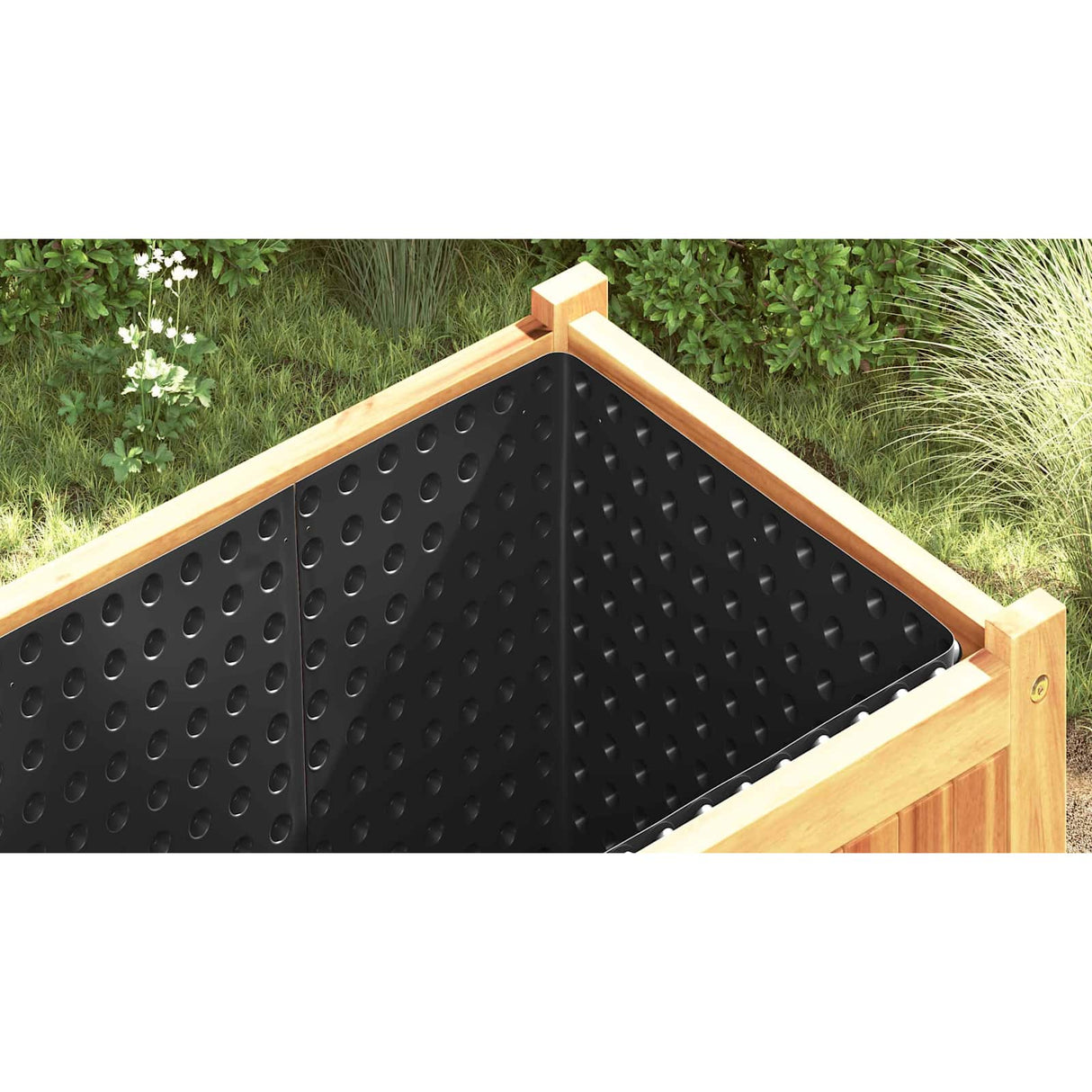Dimpled Drainage Sheet 2 pcs Black 1 x 20 m HDPE