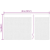 Dimpled Drainage Sheet 2 pcs Black 1 x 20 m HDPE - Low Angle