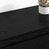 Sideboards 2 pcs Black Oak 70 x 35,5 x 67,5 cm Engineered Wood - Top-Down View