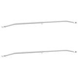 Tarpaulin Bracket for Trailers 2 pcs Silver 102-155 cm Aluminum