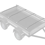 Tarpaulin Bracket for Trailers 4 pcs Silver 100-145 cm Aluminum