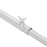 Tarpaulin Bracket for Trailers 3 pcs Silver 136-218 cm Aluminum