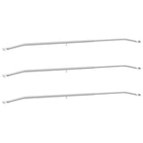 Tarpaulin Bracket for Trailers 3 pcs Silver 136-218 cm Aluminum