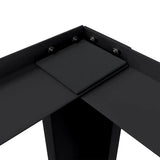 Washing Machine Pedestal Black 64 x 55 x 32.5 cm Steel - Low Angle