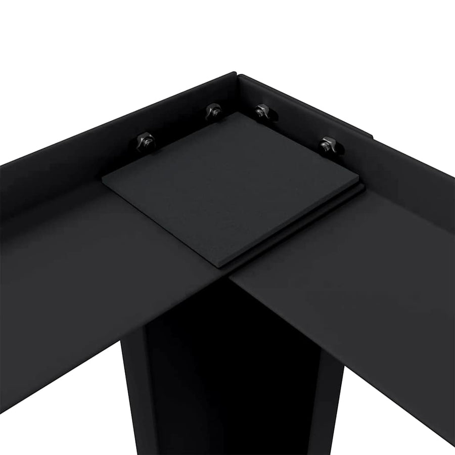 Washing Machine Pedestal Black 64 x 55 x 32.5 cm Steel