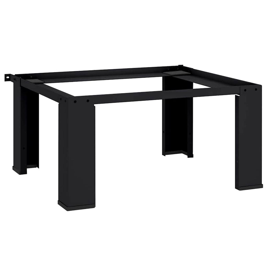 Washing Machine Pedestal Black 64 x 55 x 32.5 cm Steel