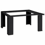 Washing Machine Pedestal Black 64 x 55 x 32.5 cm Steel