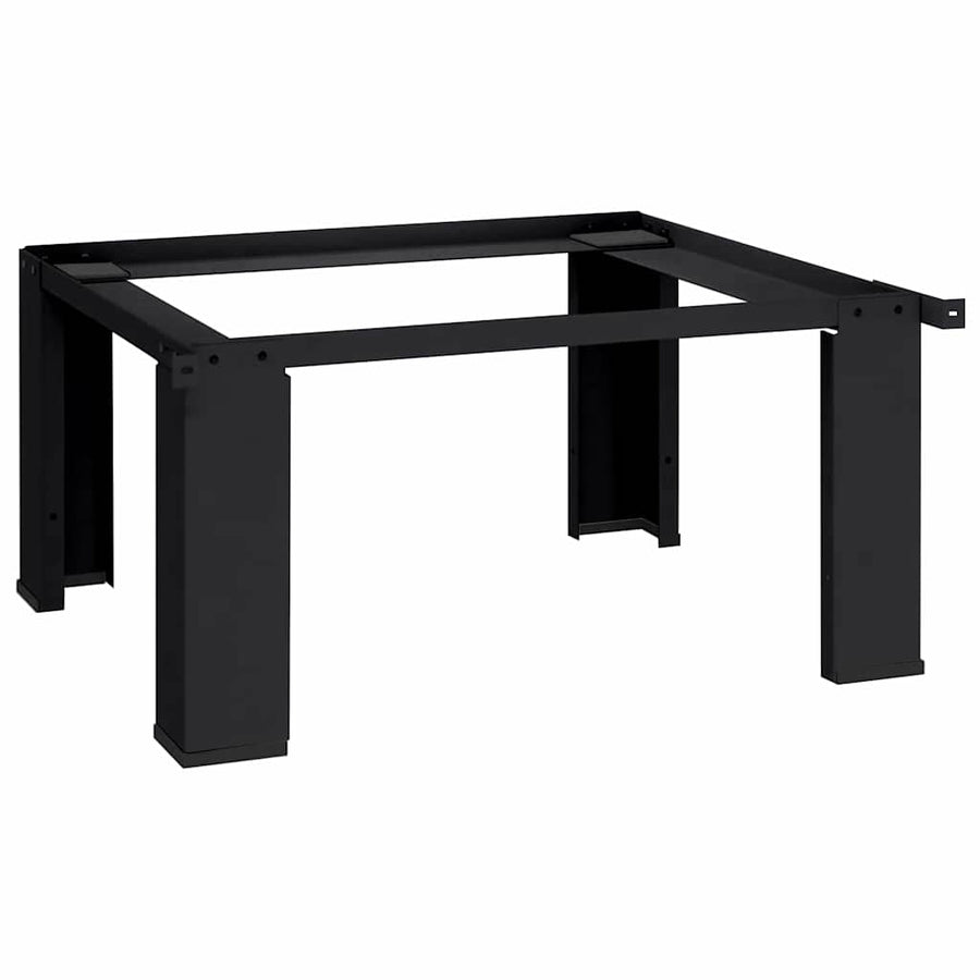 Washing Machine Pedestal Black 64 x 55 x 32.5 cm Steel