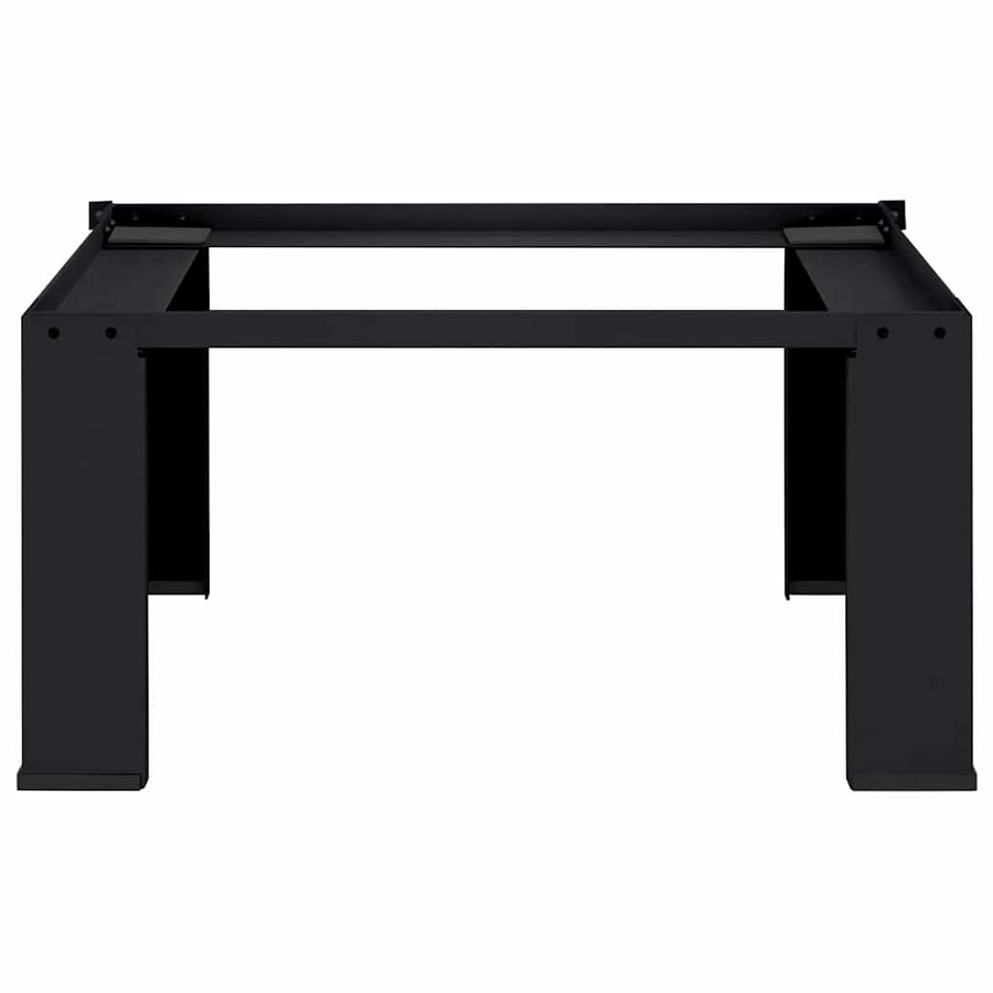 Washing Machine Pedestal Black 64 x 55 x 32.5 cm Steel