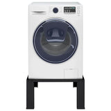 Washing Machine Pedestal Black 64 x 55 x 32.5 cm Steel - Front View