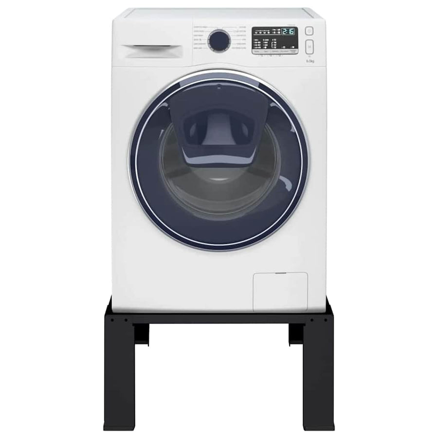 Washing Machine Pedestal Black 64 x 55 x 32.5 cm Steel