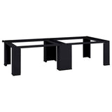 Washing Machine Pedestal 2 pcs Black 127 x 54.5 x 32.5 cm Steel