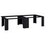 Washing Machine Pedestal 2 pcs Black 127 x 54.5 x 32.5 cm Steel