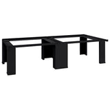 Washing Machine Pedestal 2 pcs Black 127 x 54.5 x 32.5 cm Steel