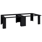 Washing Machine Pedestal 2 pcs Black 127 x 54.5 x 32.5 cm Steel