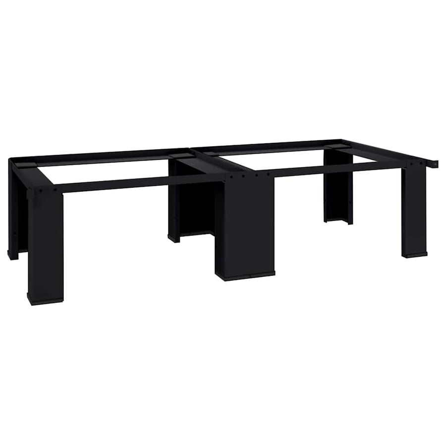 Washing Machine Pedestal 2 pcs Black 127 x 54.5 x 32.5 cm Steel