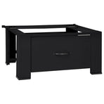 Washing Machine Pedestal Black 64 x 55 x 32.5 cm Steel