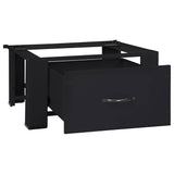 Washing Machine Pedestal Black 64 x 55 x 32.5 cm Steel - Top-Down View