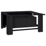 Washing Machine Pedestal Black 64 x 55 x 32.5 cm Steel