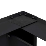 Washing Machine Pedestal 2 pcs Black 127 x 54.5 x 32.5 cm Steel - Extra Image