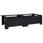 Washing Machine Pedestal 2 pcs Black 127 x 54.5 x 32.5 cm Steel