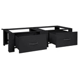 Washing Machine Pedestal 2 pcs Black 127 x 54.5 x 32.5 cm Steel - Side View
