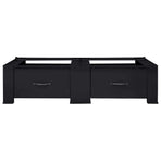 Washing Machine Pedestal 2 pcs Black 127 x 54.5 x 32.5 cm Steel