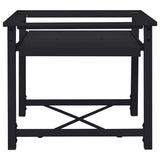 Washing Machine Pedestal Black 60 x 56 x 52 cm Steel - Side View