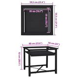 Washing Machine Pedestal Black 60 x 56 x 52 cm Steel - Extra Image