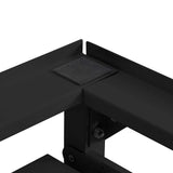 Washing Machine Pedestal 2 pcs Black 120 x 56 x 52 cm Steel - Low Angle