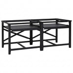 Washing Machine Pedestal 2 pcs Black 120 x 56 x 52 cm Steel