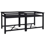 Washing Machine Pedestal 2 pcs Black 120 x 56 x 52 cm Steel - 45-Degree Angle
