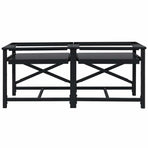 Washing Machine Pedestal 2 pcs Black 120 x 56 x 52 cm Steel