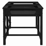Washing Machine Pedestal 2 pcs Black 120 x 56 x 52 cm Steel