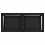 Washing Machine Pedestal 2 pcs Black 120 x 56 x 52 cm Steel