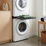 Washing Machine Intermediate Shelf Black 60 x 60 x 8 cm Steel