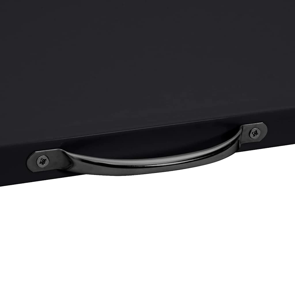 Washing Machine Intermediate Shelf Black 60 x 60 x 8 cm Steel