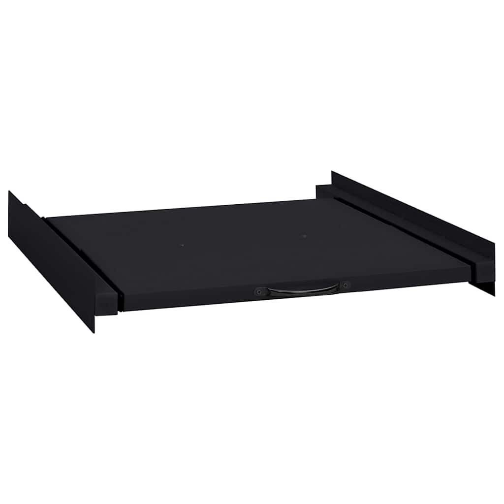 Washing Machine Intermediate Shelf Black 60 x 60 x 8 cm Steel