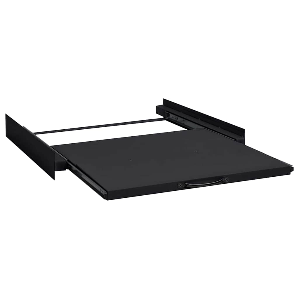 Washing Machine Intermediate Shelf Black 60 x 60 x 8 cm Steel