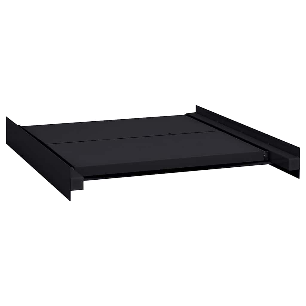Washing Machine Intermediate Shelf Black 60 x 60 x 8 cm Steel