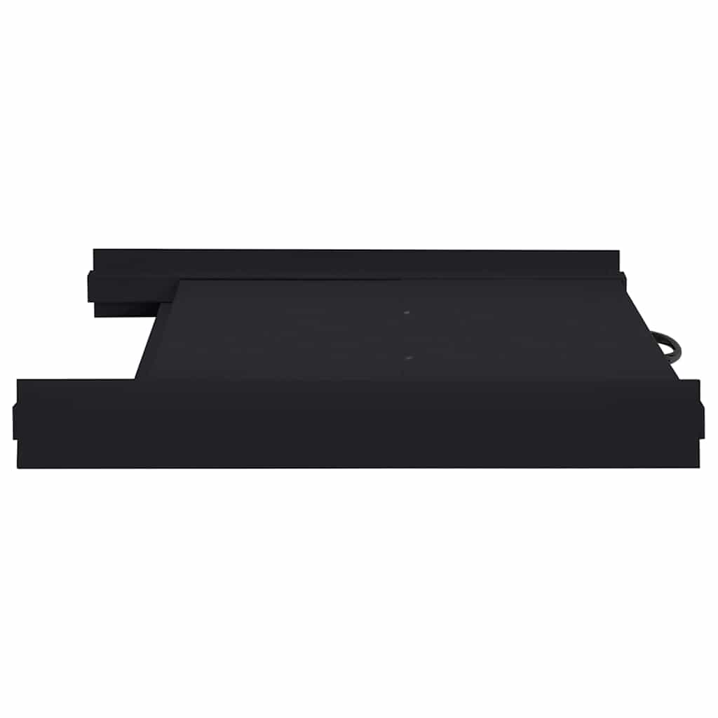 Washing Machine Intermediate Shelf Black 60 x 60 x 8 cm Steel