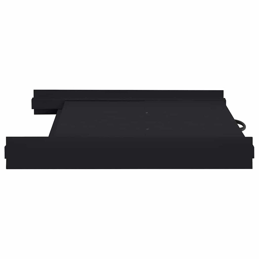 Washing Machine Intermediate Shelf Black 60 x 60 x 8 cm Steel