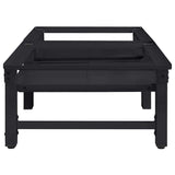 Washing Machine Pedestal 2 pcs Black 124.5 x 61.5 x 32.5 cm