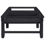 Washing Machine Pedestal 2 pcs Black 124.5 x 61.5 x 32.5 cm