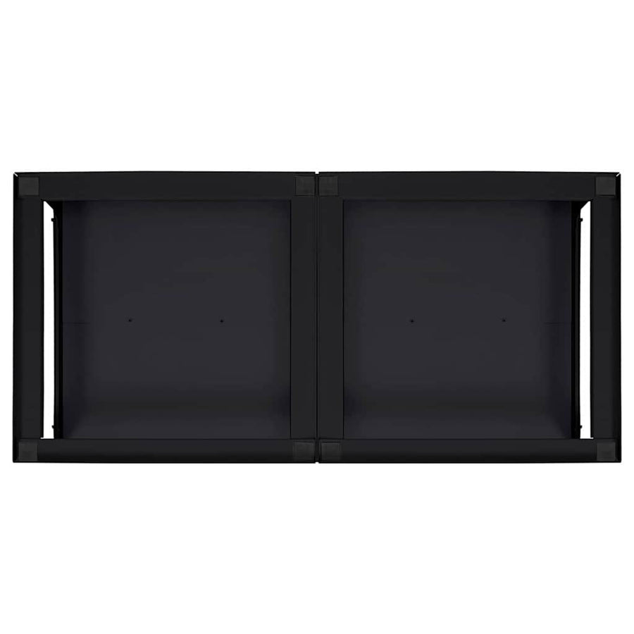 Washing Machine Pedestal 2 pcs Black 124.5 x 61.5 x 32.5 cm