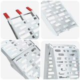Foldable Motorcycle Ramp 340 kg per ramp 2 pcs Silver Aluminium