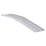 Foldable Motorcycle Ramp 340 kg per ramp 2 pcs Silver Aluminium - Top-Down View
